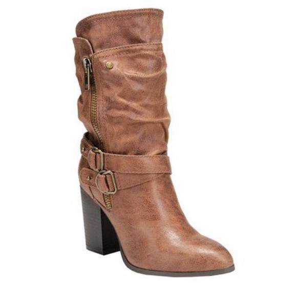 Carlos Santana Shoes - Carlos by Carlos Santana Tan Mid Calf Boot